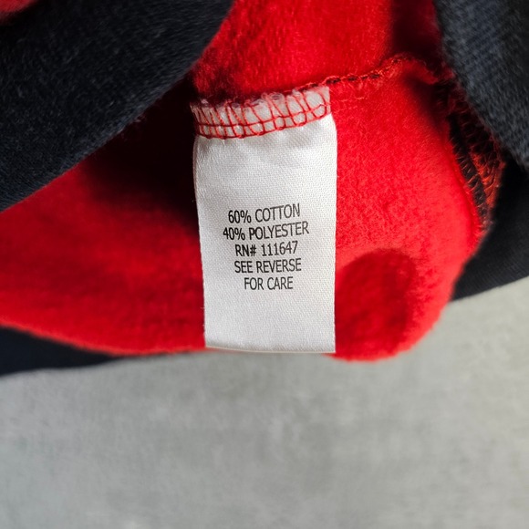 Fifth Sun Women's Cropped Buffalo Plaid‎ MERRY Sweatshirt Holiday Women's Large - Picture 8 of 9